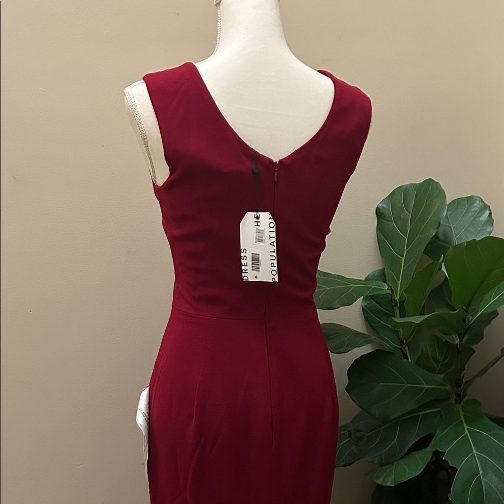 NEW Dress the Population Sandra Gown Dress in red - Size S - Picture 5 of 9